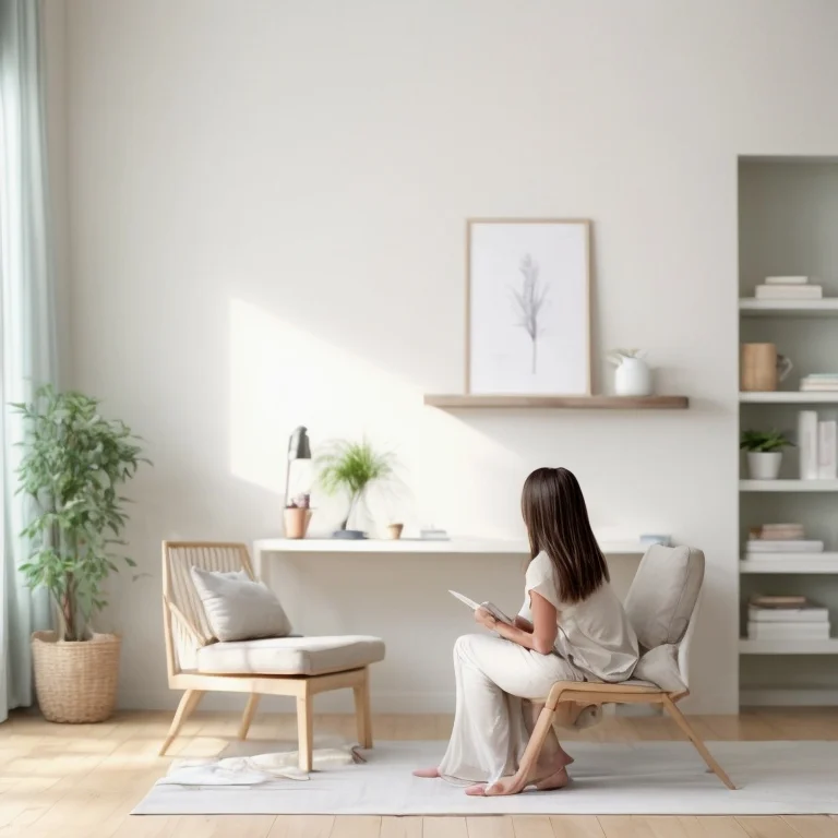 Person meditiert in ruhiger Natur